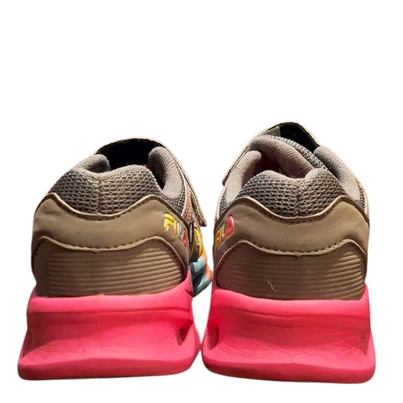 NWT Fila KIDS Pink and Yellow Athletic Shoes - Picture 3 of 5
